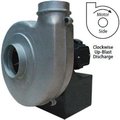 Americraft Mfg Global Industrial„¢ Aluminum TEFC Blower, 1 HP, Single Phase, CW, Upblast, 865 CFM HADP12-1-S-TE-CWUB